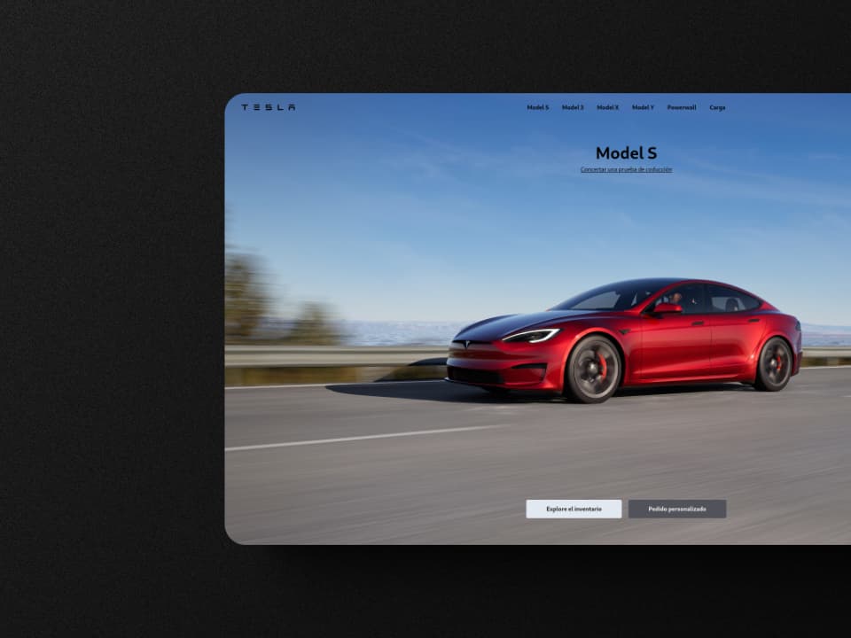 Tesla Landing Page